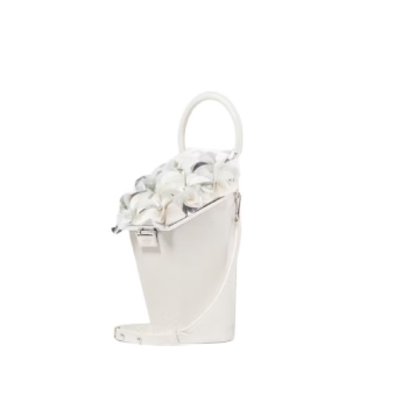 Kate Spade In Bloom Bouquet Embellished 3 D Vase Top Handle Bag - Picture 3 of 7